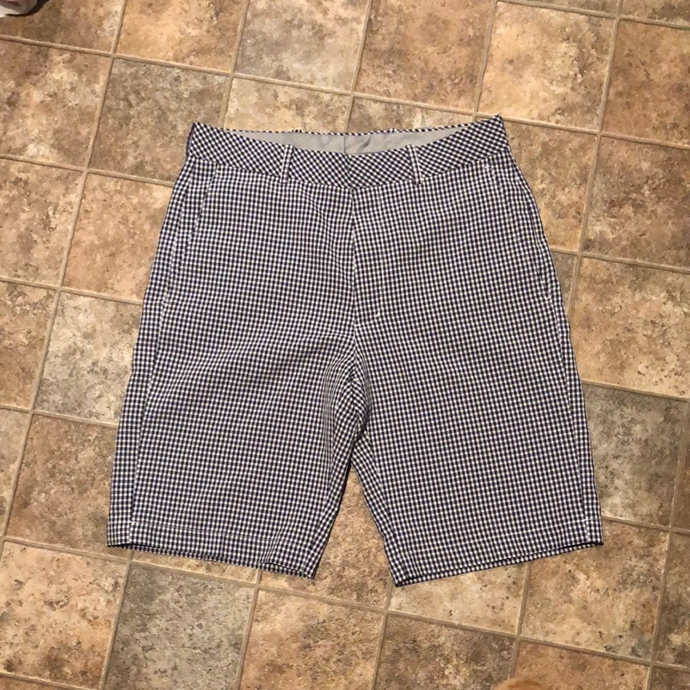 EUC Walter Hagan Golf Shorts Navy Gingham